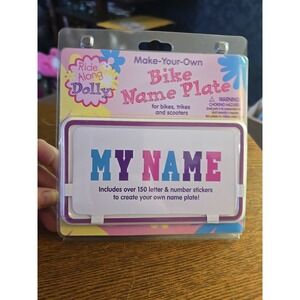 Ride Along Dolly Make Your Own Bike Trike Scooter Name Plate License